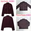 Womens Stand Collar Short Wool Blend Jacket Slim Fit Single Breasted Versatile Streetwear Coat