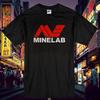 Новая мужская черная футболка Minelab с логотипом, смешная, с коротким рукавом, унисекс