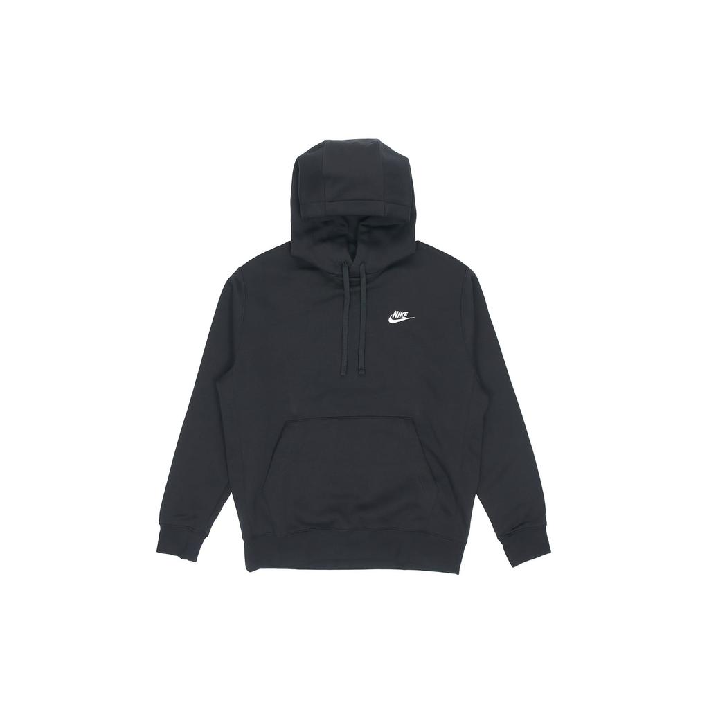 Nike Спортивная толстовка Club Fleece с начесом, утепленная, с капюшоном, на флисовой подкладке, мужская, зимняя, черная BV2655-010
