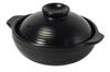 Pearl Metal Earthen Pot 17cm Microwave Safe Black L-7502