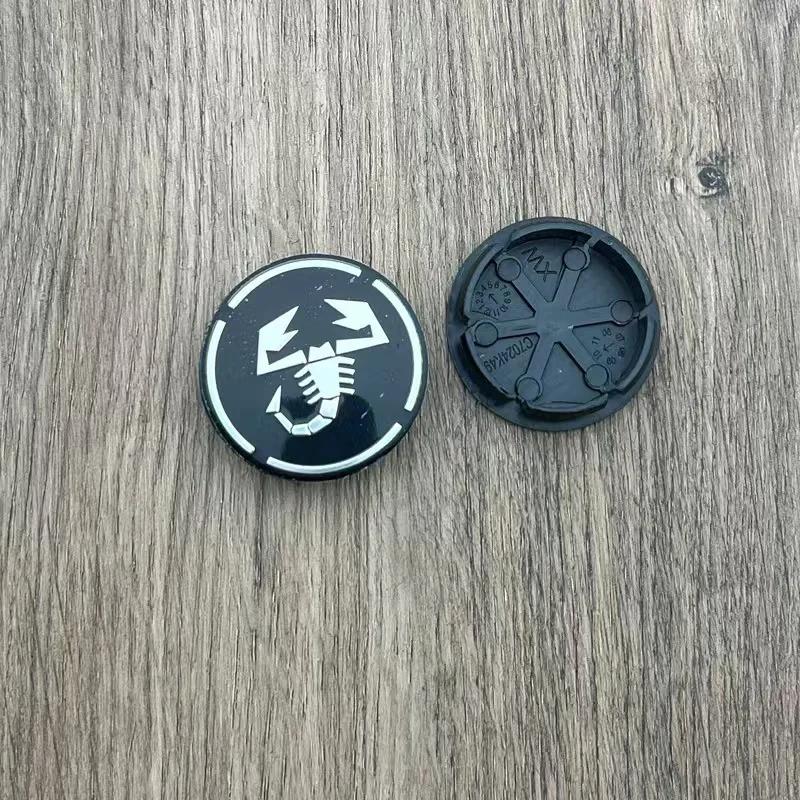 4pcs 50mm  Abarth 500 Wheel Center Hub Caps Car Rims Dust Proof Cover Emblem Badge for Fiat Palio Stilo Bravo  Perla Puntosiena