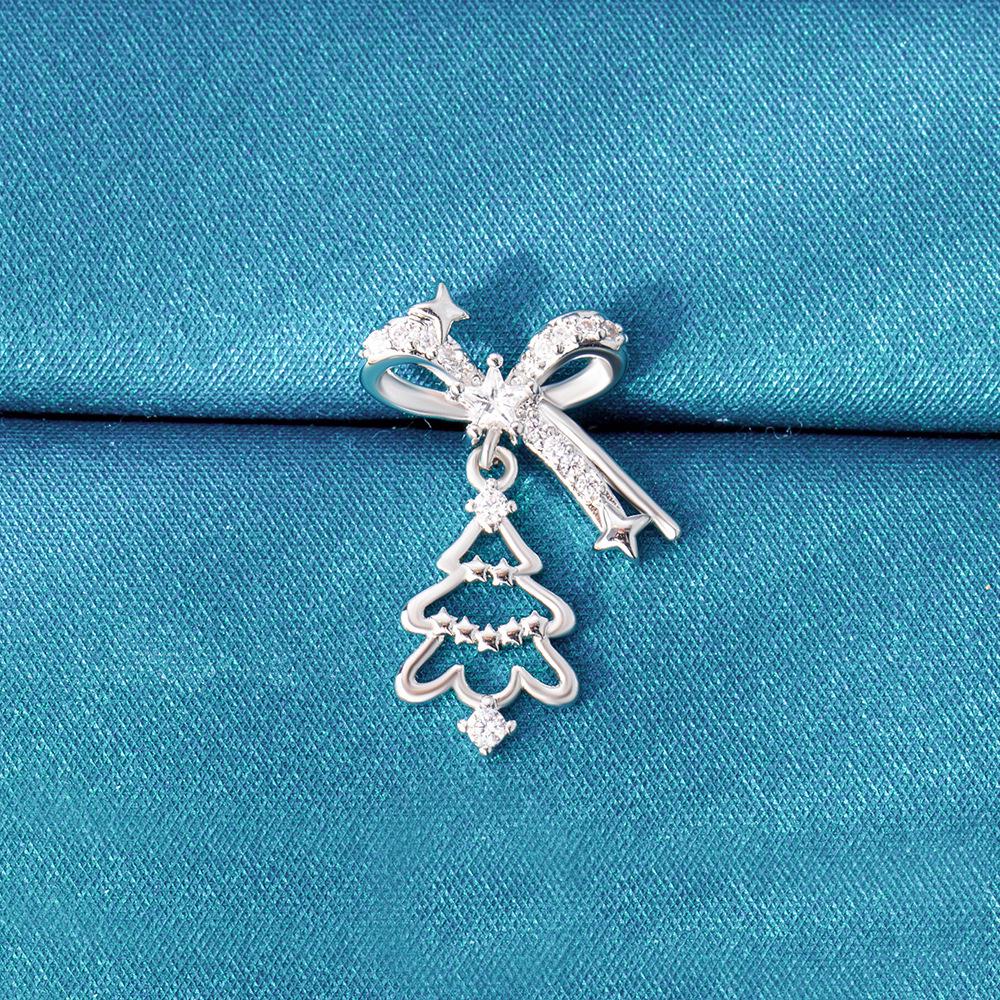 Рождественские серьги-пусеты из титановой стали Henson для девочек - На винтовой застежке, Дизайн высокого класса для мочки уха/хряща уха