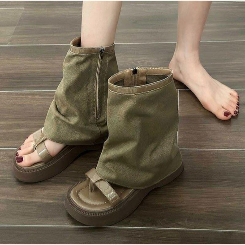 Летние новые сандалии женские на платформе Muffin Retro Cool Boots Ankle Boots