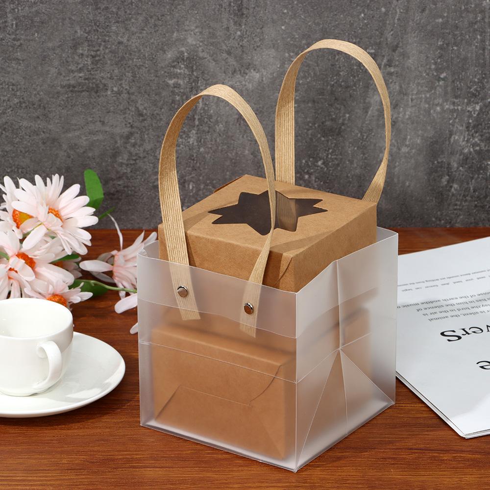 High-quality Supplies Decor Gift Wrapping Package Frosted PP Bags Translucent Tote