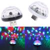 1X Автомобильный USB RGB Мини Интерьер Атмосфера Неоновый Свет Цветная Музыка Светодиодный Декор Лампа