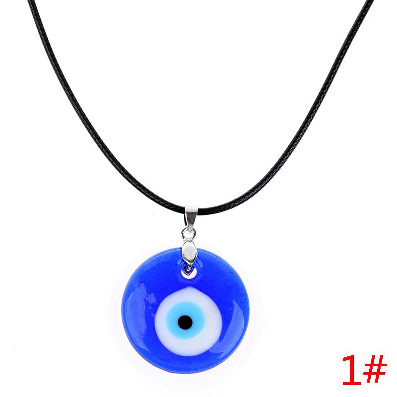 Синее стекло 3 см с подвесками от сглаза, ожерелье, браслет, счастливое ожерелье, колье, ювелирные изделия
