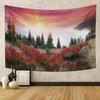 Autumn Forest Tapestry Wall Hanging Natural Fallen Leaves Landscape Hippie Tapestry Colorful Living Room Hanging Wall Tapestry