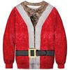 2023 Christmas Digital Printing Funny Pattern Round Neck Sweater Couple Sweater