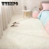 Soft Modern Pink Rugs Shaggy Fluffy Living Room Plush Carpets for Children Bedroom Bed Floor Foot Mats Nursery Kids Play Rugs