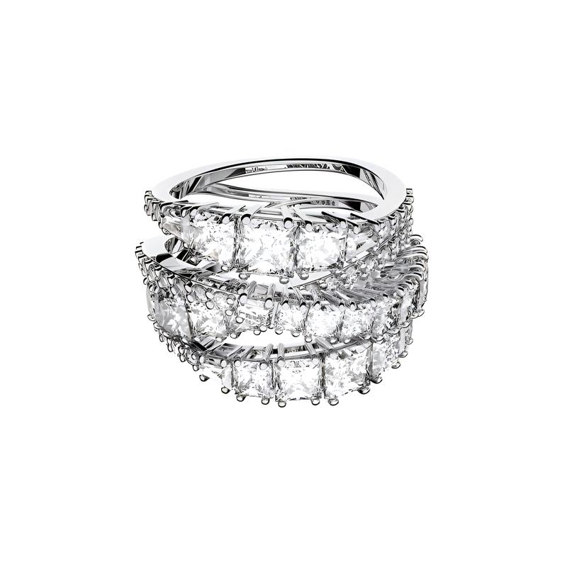 Swarovski Mixed Cut Fashion Classic Ring Women's Silver 5584654