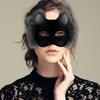 17 шт. Нарисованные от руки DIY Рождественские подарки Животное Кошка Лиса Маска DIY Граффити Маска на пол-лица Вечеринка Доступно несколько вариантов