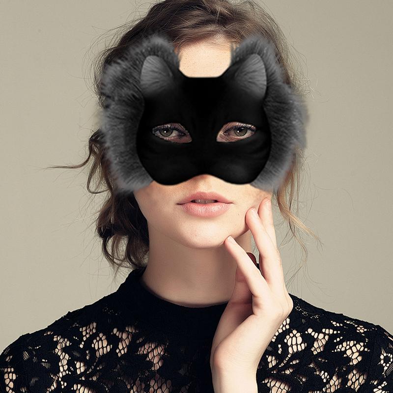 17 шт. Нарисованные от руки DIY Рождественские подарки Животное Кошка Лиса Маска DIY Граффити Маска на пол-лица Вечеринка Доступно несколько вариантов