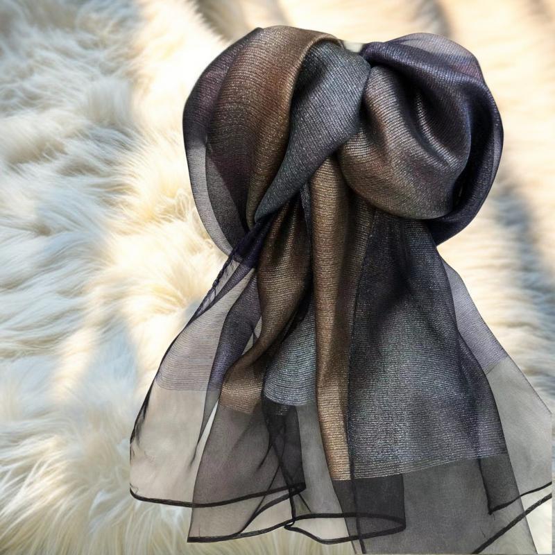 70*180cm Women Gradient Colors Scarf Long Shawls and Wraps for Party Dress Lightweight Pashmina Fashion Scarves