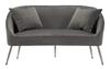 Sofa Silvery With Cushions Cm 137X69X79