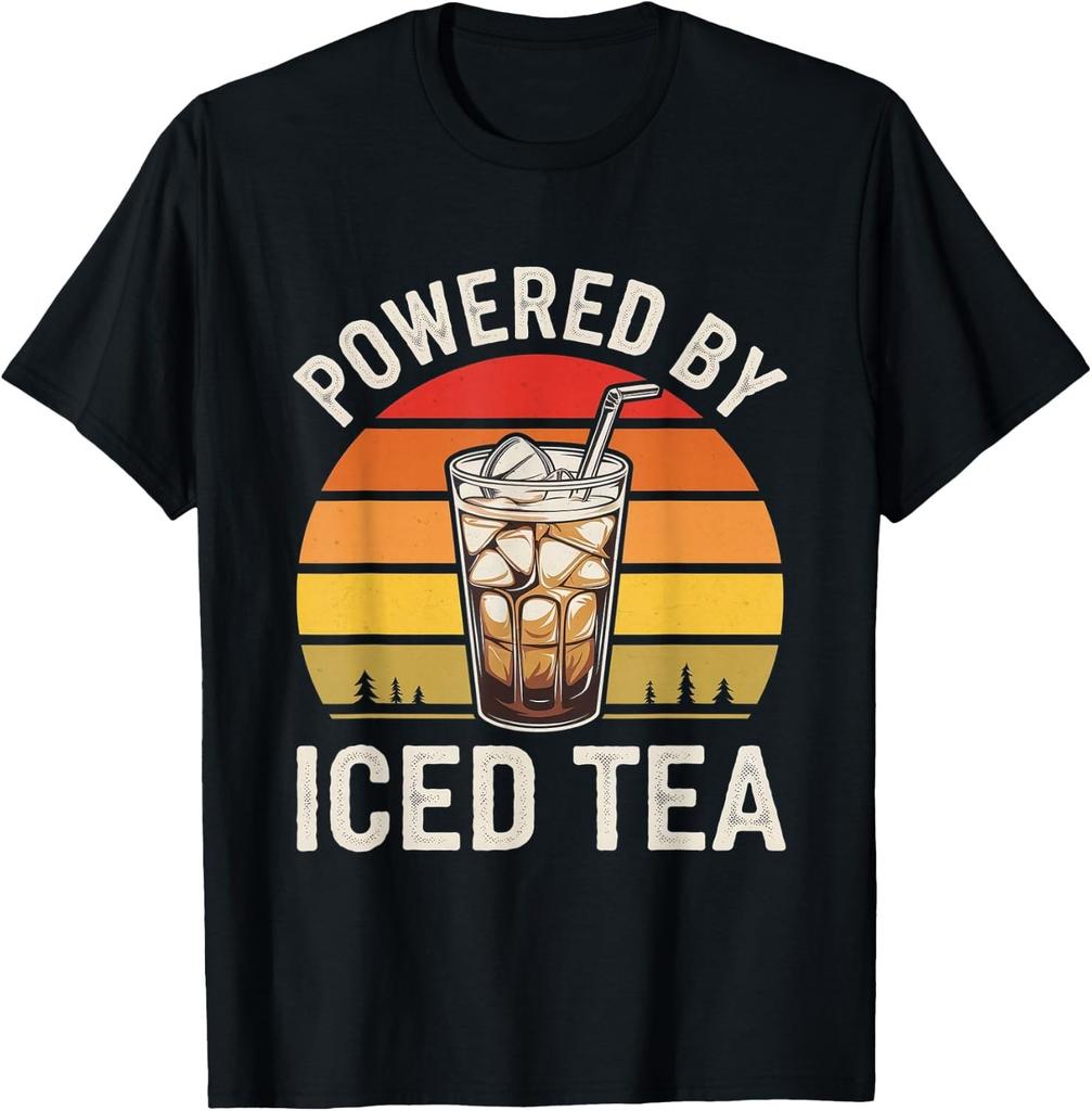 Funny Powered By Iced Tea Tee Shirts Gift Unisex T-Shirt
