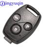 Jingyuqin With Rubber Pad Car Key Remote Fob Cover For Honda Accord CRV Pilot Civic 2003 2007 2008 2009 2010 2011 2012 2013