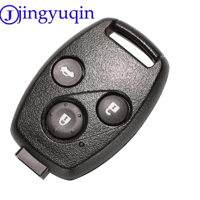 Jingyuqin With Rubber Pad Car Key Remote Fob Cover For Honda Accord CRV Pilot Civic 2003 2007 2008 2009 2010 2011 2012 2013