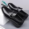 2025 Summer New Business Leather Shoes, One-pedal Buckle Comfortable Cowhide Loafers