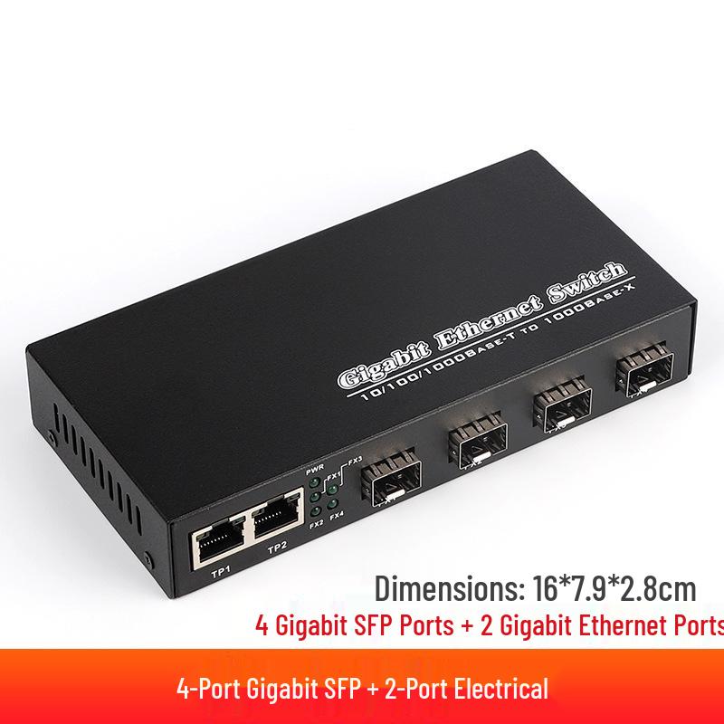 Гигабитный оптоволоконный SFP-трансивер: 1 Электрический и 1 Оптический Порт Модуль Оптического Коммутатора