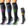 6pairs Copper Double Color Put Together Compression Socks Women & Men Best for Running,Medical,Athletic Sports,Flight Travel, Pregnancy