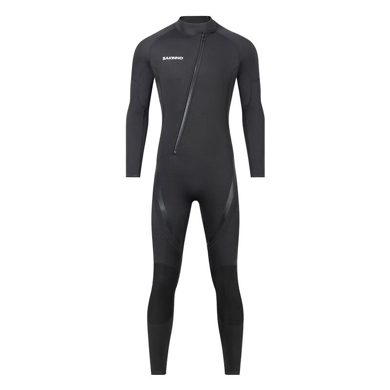 WEZHO 3mm Full Front-Zip Hooded Wetsuit