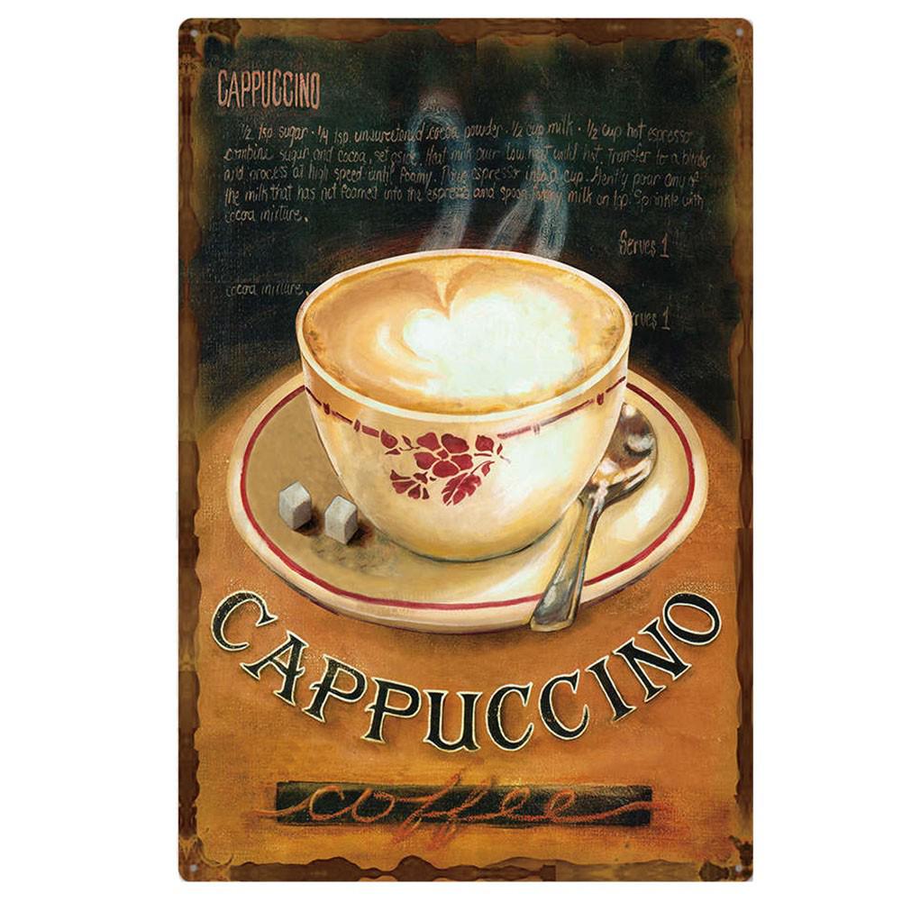 Retro Wine Tin Painting - Vintage Decor for Bar, Bedroom, or Coffee Shop