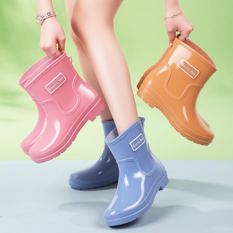 Fashion short outdoor women's shoes women's short rain shoes versatile sweet water shoes non-slip women's foot water boots