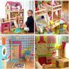 Maison De Poupée - Kinderplay - Grande Maison En Bois - 90 Cm - 9 Pièces - Lumière Intégrée