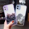 Эстетичный чехол для телефона с рисунком снежной горы для iPhone 7 8 Plus SE2 X XR XS MAX 15 14 12 13 mini 11 Pro Max Ударопрочный чехол