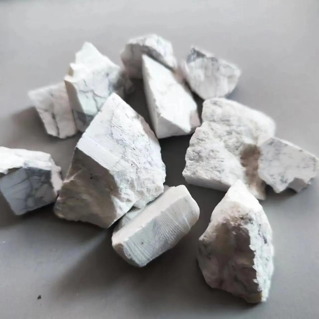 Natural Decor Howlite Rough Raw White Turquoise Crystal Decorative Stone Reiki Enhance Your Home Room Decoration Stone