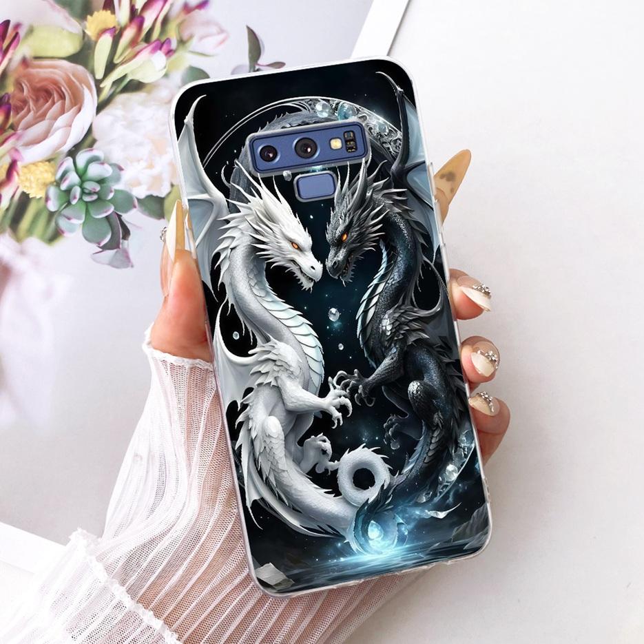 For Samsung Galaxy Note 9 Case SM-N960F Luxury Flower Butterfly Painted Cover Soft Slim Phone Case For Samsung Note 9 Note9 Bags