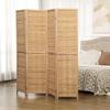 4-Panel Room Divider, 160 x 170 cm Foldable Privacy Screen Made of Bamboo for Living Room, Bedroom, Natural