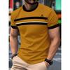 Men's Short Sleeve Sports T-Shirt Summer Breathable Quick Dry Lightweight Casual Fashion Print Athletic Jersey Tops