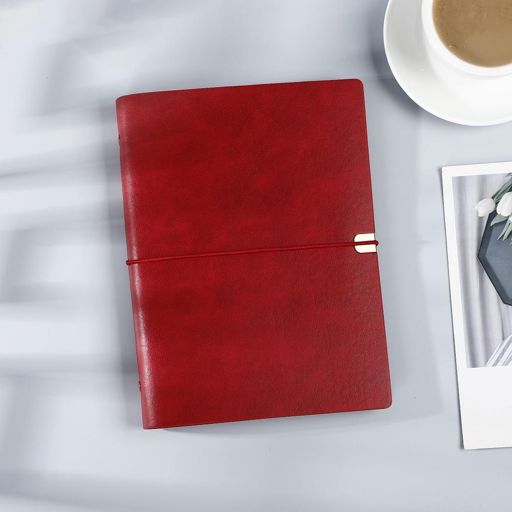 Блокнот A5 в мягкой обложке с текстурой личи на спирали - Отрывной кожаный деловой блокнот для встреч