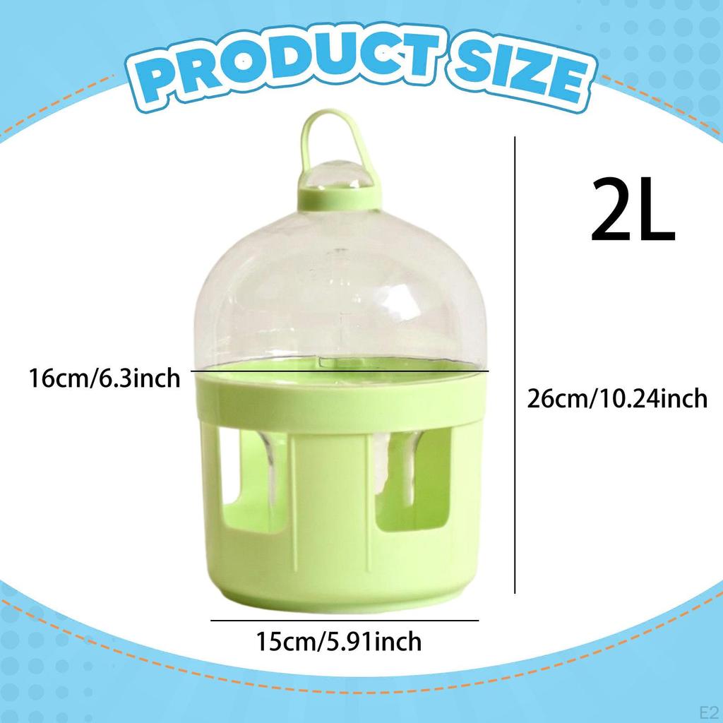 Диспенсер для воды Pigeon Поилка для птиц Большой емкости Автоматическая емкость-поилка для домашних животных Бутылка