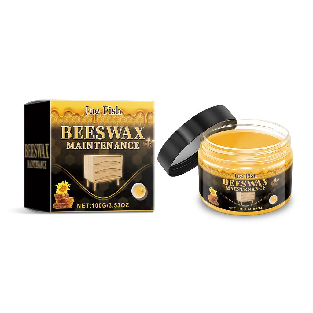 Древесная мастика Jue Fish с пчелиным воском для полировки, восстановления, долговременной защиты, придания блеска, питания. Мягкая мастика для ухода за мебелью.