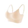 Women's Push-up Bra Elastic Gather Bra All-match Underwear Seamless Bra Wireless Solid Color Thickening Underwear
