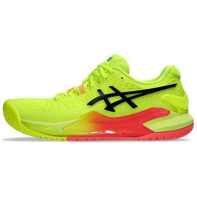 Кроссовки женские Gel Resolution 9 Paris желтые Safety-Yellow Black 1042A274-750