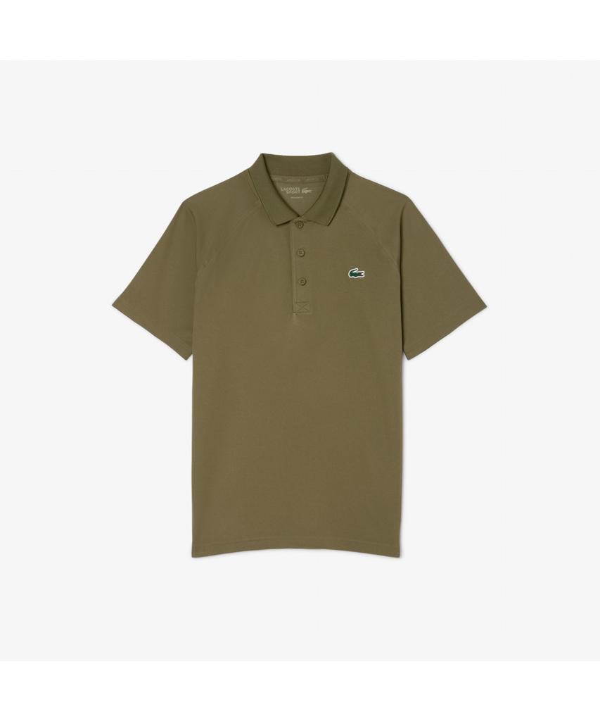 Мужская тренировочная футболка-поло Lacoste с регланом и коротким рукавом Dh3201-55N E9F