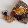 Handmade Crochet Hair Clips Cat Children's Hair Accessories Cute Girls Bangs Clips  Unisex