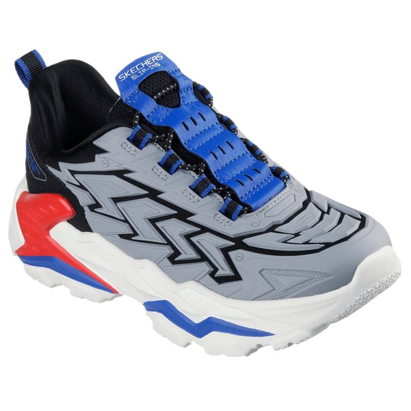 Skechers Skech-Bots 2.0 Удобные Универсальные Модные Трендовые Детские Кроссовки для Бега Детские кроссовки Серый 403893L-GYBK