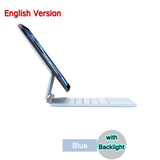 Чехол с Bluetooth Magic Keyboard для iPad Pro 11 12,9 2022 2021 2020 Air 4 5 10,9, чехол для планшета с клавиатурой