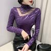 Winter New Fashion Long-sleeved Slim-fitting and Thin Bottoming Shirt Women's High-end T-shirt