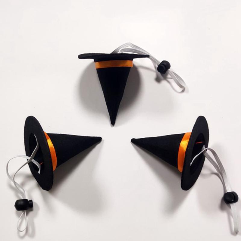 Шляпа ведьмы волшебника из петрового войлока с эластичной лентой, портативная шляпа для волшебного украшения для вечеринок на Хэллоуин