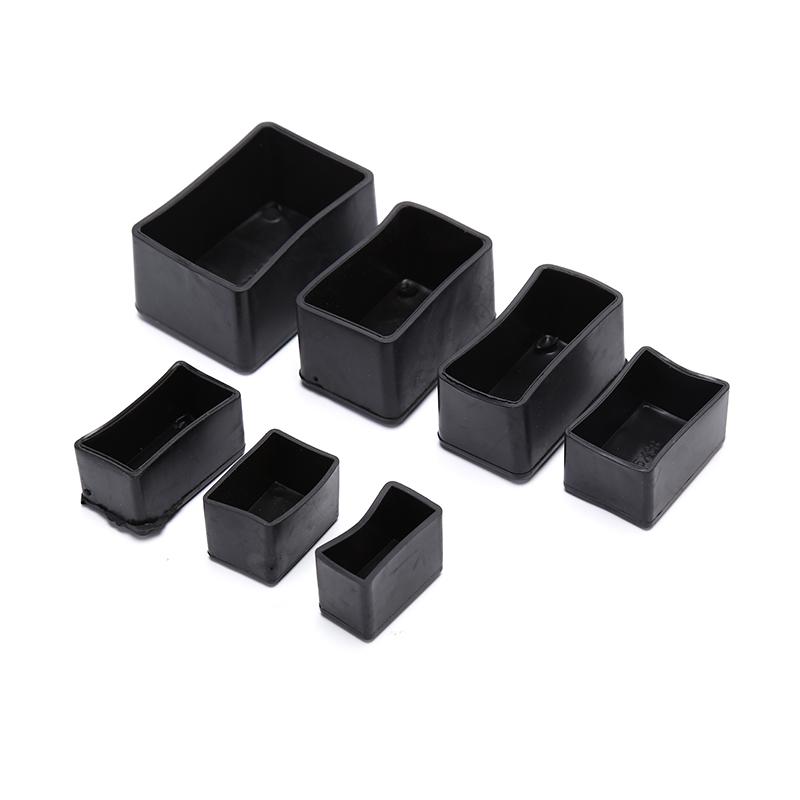 8 шт. Прямоугольные силиконовые колпачки для ног стула нескользящие крышки для ног стола носки протектор