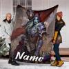 Personalized Custom Name Blanket - World of Warcraft Print Design,Blanket for Sofa,Bed,Travel,Camping - Soft and Warm, Great Gift