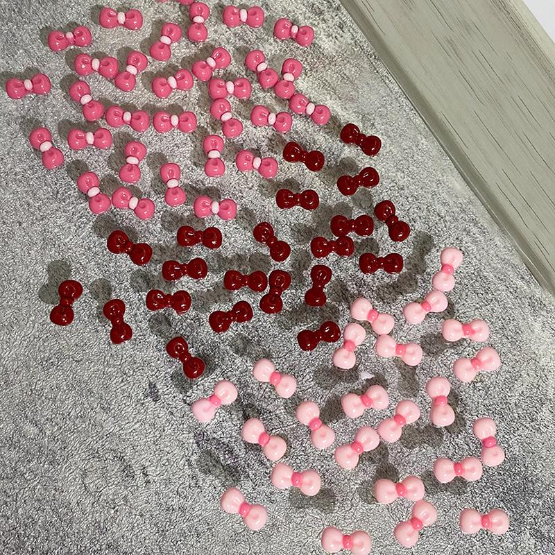 60/90/120 шт. Резиновые бантики, аксессуары для нейл-арта, Кавайная девушка, Аниме, Мультяшные ногти, Сборка, Сделай сам, Красота, Маникюр, Декор