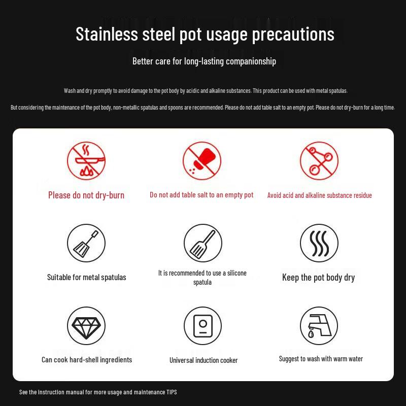 COOKER KING 316 Stainless Steel Non-stick Honeycomb Wok