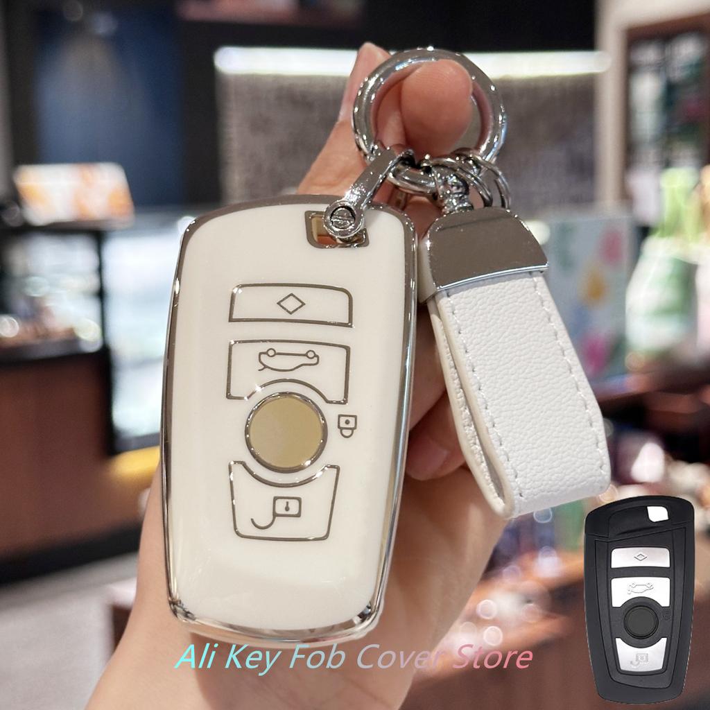 Key Fob Cover Case, Car Keychains, TPU Shell Cover Compatible for BMW 1 3 4 5 6 7 Series X3 X4 M5 M6 GT3 GT5