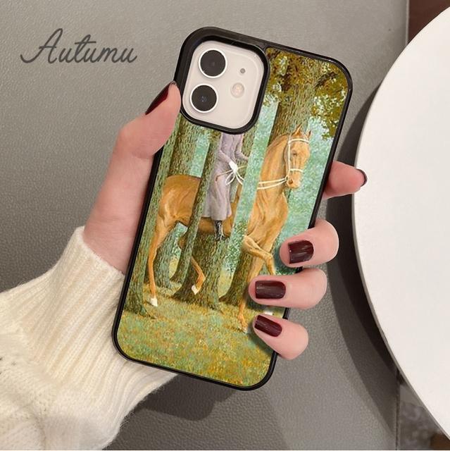 Чехол для телефона Rene Magritte для iPhone 11 12 13 14 Pro Max mini X XR XS SE 2020 5 6S 7 8 Plus Samsung Galaxy S21 S22 Cover shell